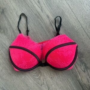 Victoria’s Secret Bombshell Bra 34C Lace Front Clasp Adds 2 Cup